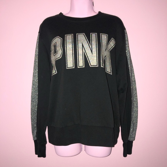 vs pink glitter holographic sweatshirt - Picture 1 of 9